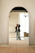 The Elara Arch Mirror — White