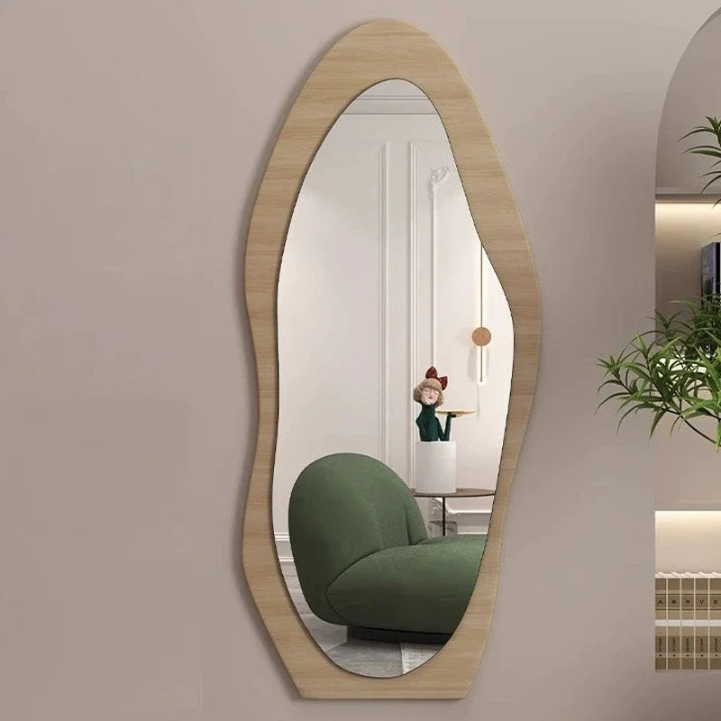 Wooden Full-Length Mango Mirror Floor Standing Wall Mounted Home Decor