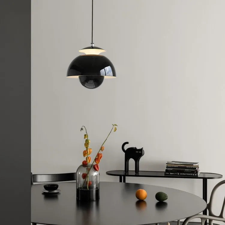 Modern LED Pendant Light for Restaurant Living Room Hanging Ceiling Lamp Black
