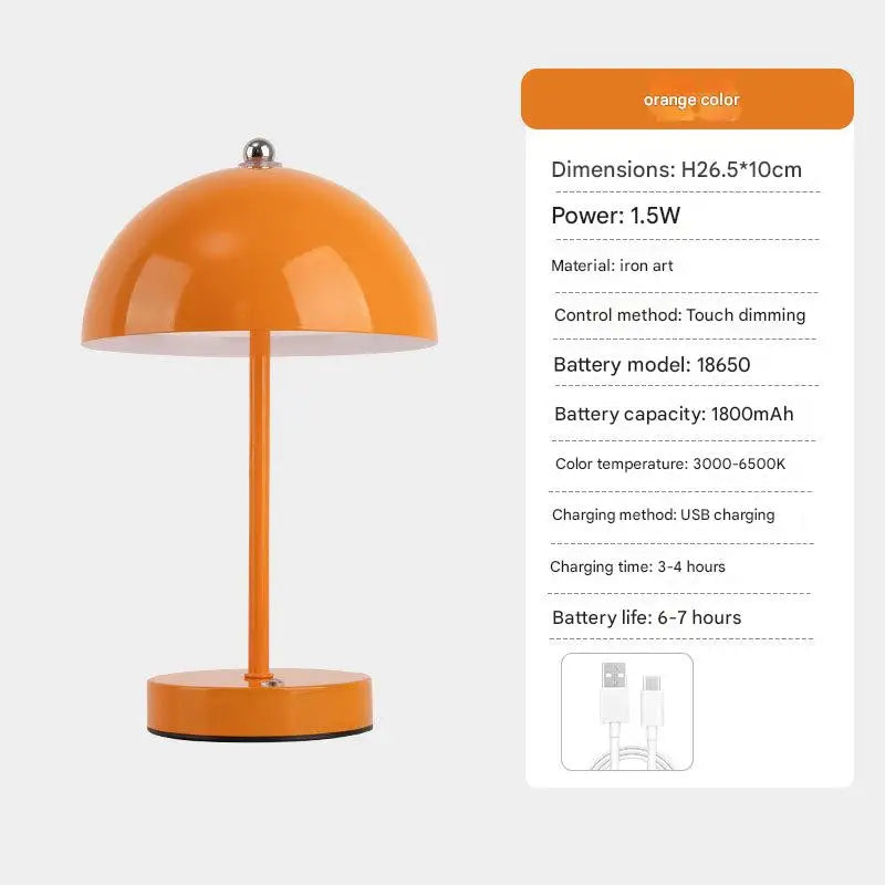Mushroom Nordic Style Minimalist Floor Lamp with 3-Color Dimming