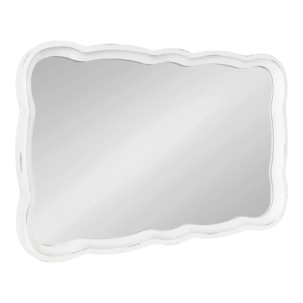 Modern Frameless Wall Mirror 30x40cm Bathroom Bedroom Decor White