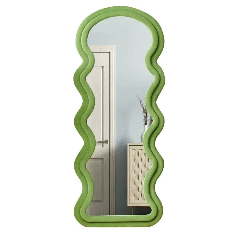 Dopamine Double-Layer Wave Full-Length Floor Standing Mirror