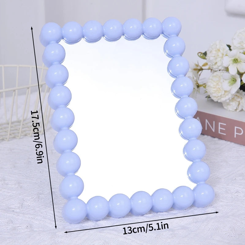 Irregular Wave Desktop Makeup Mirror Decorative Vanity Cosmetic Home Decor