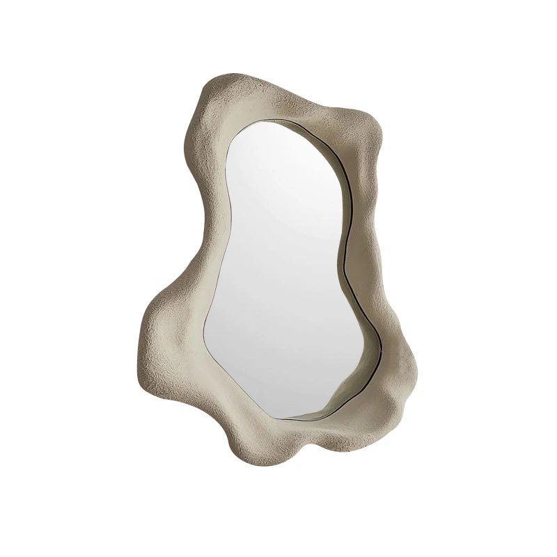Irregular Light Luxury Wall Mirror Modern Nordic Art Makeup Decor