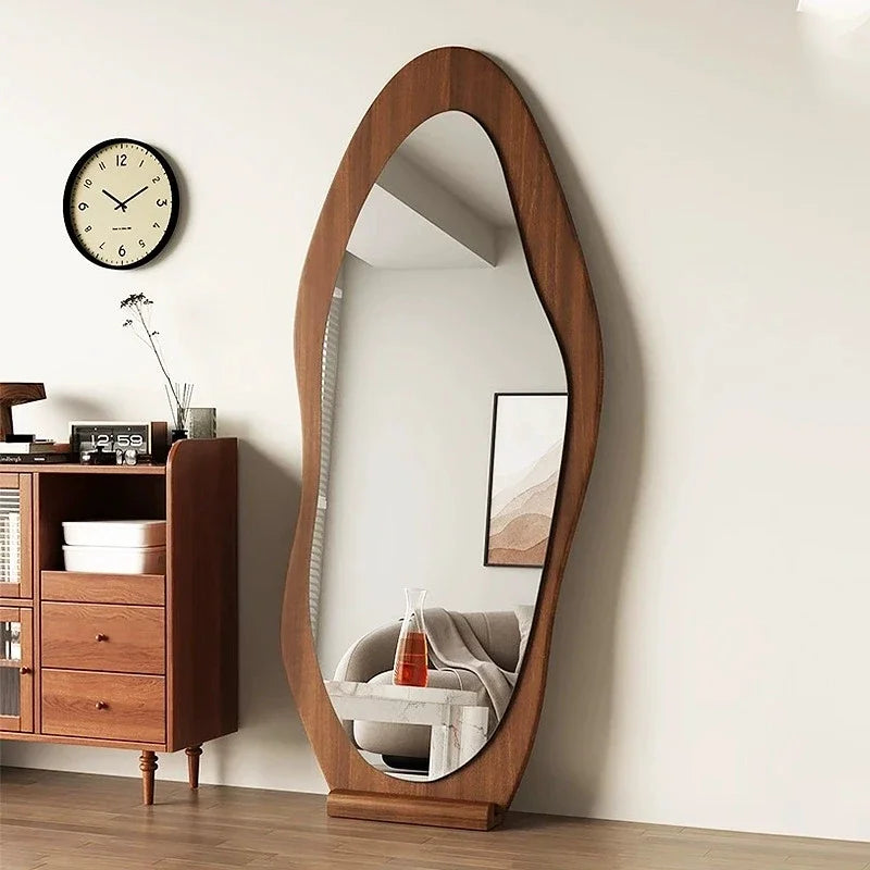 Wooden Full-Length Mango Mirror Floor Standing Wall Mounted Home Decor