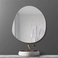 Irregular Frameless Wall Mirror for Bedroom Living Room Decor Silver