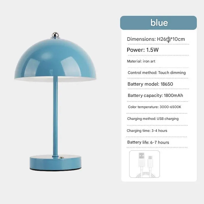 Mushroom Nordic Style Minimalist Floor Lamp with 3-Color Dimming