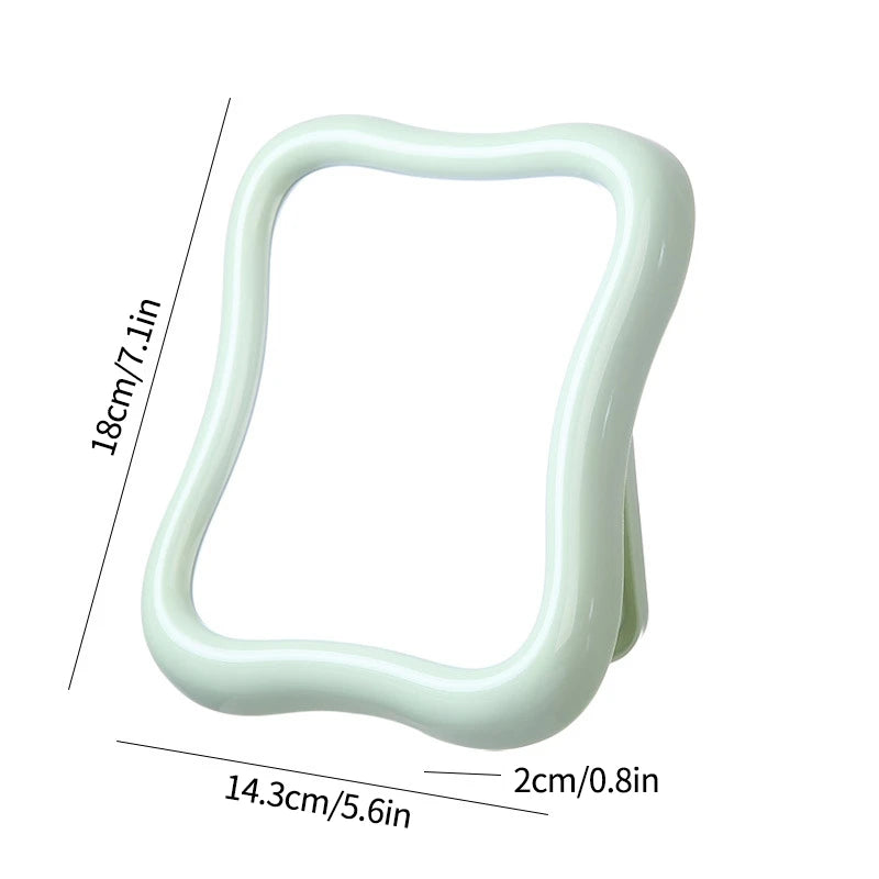 Irregular Wave Desktop Makeup Mirror Decorative Vanity Cosmetic Home Decor