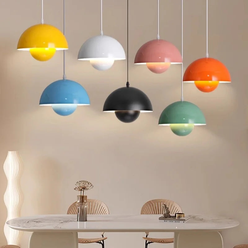 Modern LED Pendant Light for Restaurant Living Room Hanging Ceiling Lamp Black
