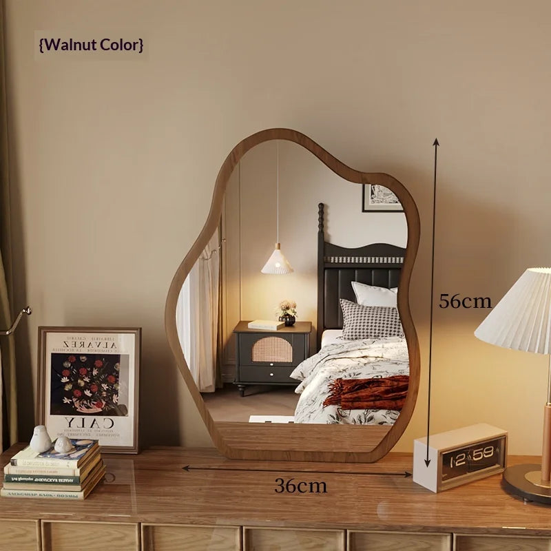 Vintage Full-Length Floor Mirror Gold Cloud Frame Standing Bedroom Living Room Decor
