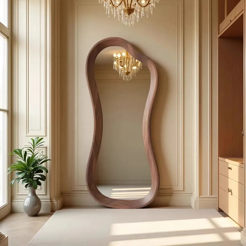 Vintage Full-Length Floor Mirror Framed Glass Standing Bedroom Living Room Decor