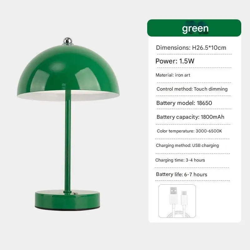 Mushroom Nordic Style Minimalist Floor Lamp with 3-Color Dimming