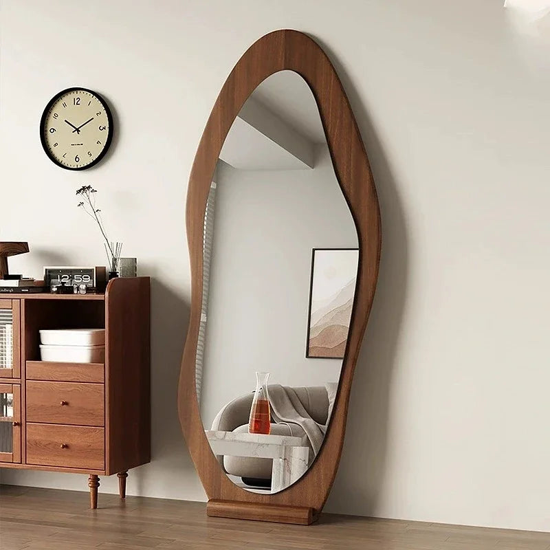 Wooden Full-Length Mango Mirror Floor Standing Wall Mounted Home Decor