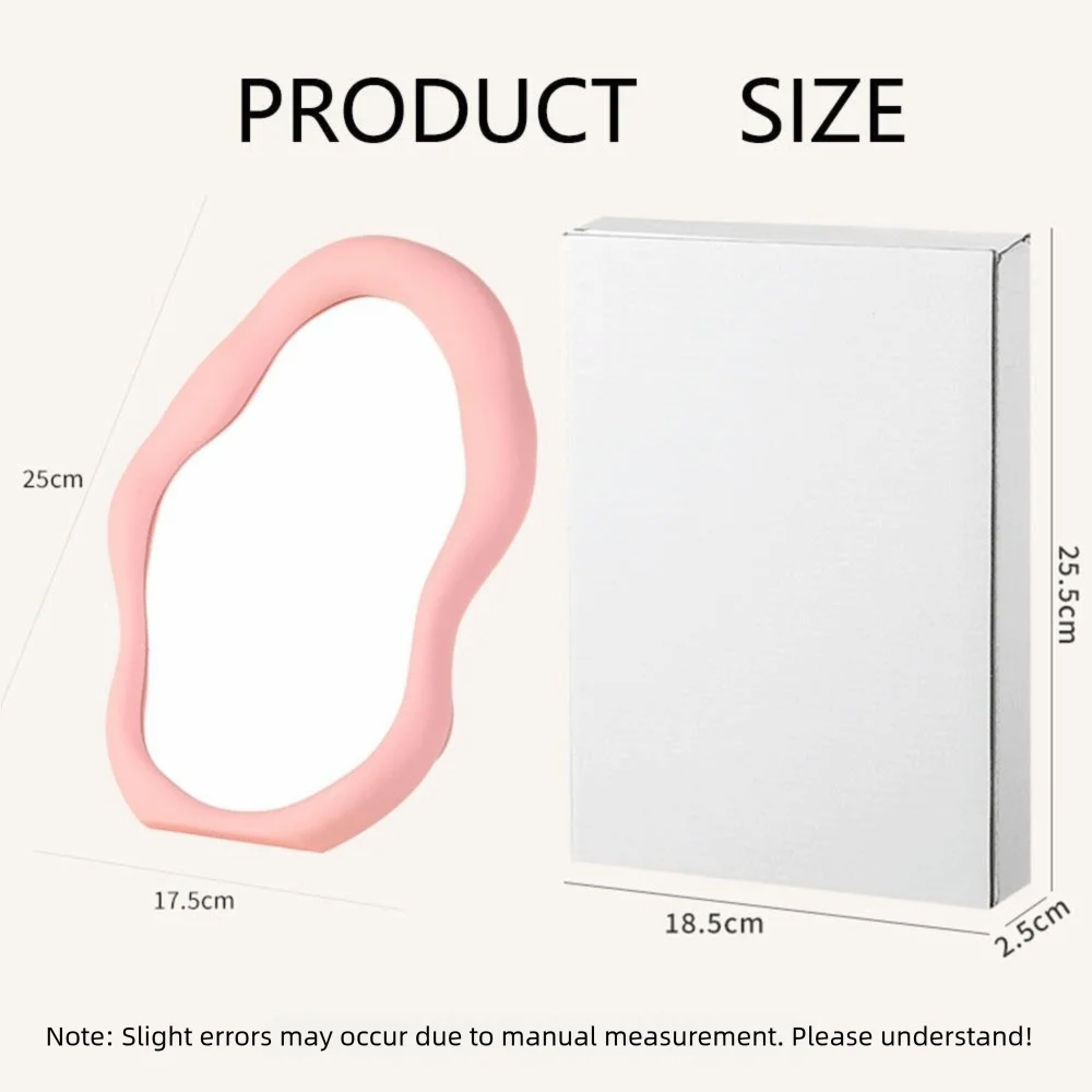 Cloud-Shaped Makeup Mirror Irregular Cream Style Standing Dresser French Home Decor