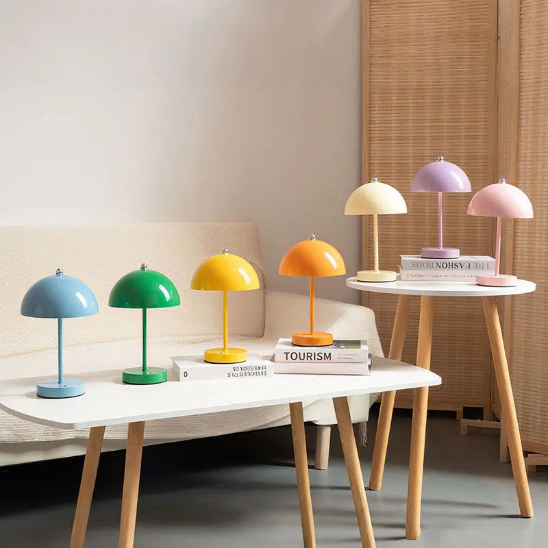 Mushroom Nordic Style Minimalist Floor Lamp with 3-Color Dimming