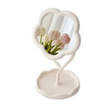 Round Desktop Vanity Mirror Creative Dorm Room Decor Plastic Makeup Mirror