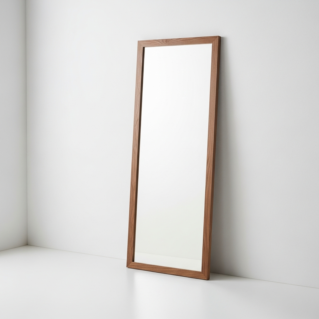 The Harlow Wood Full-Length Leaner — Walnut